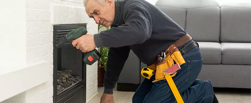 New Indoor Fireplace Installation in Fairfax, Ohio