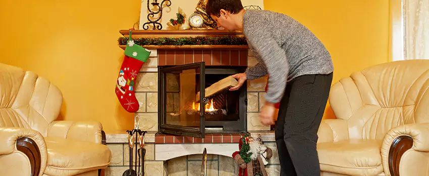 Rusted Metal Fireplace Restoration in Tremont, Ohio